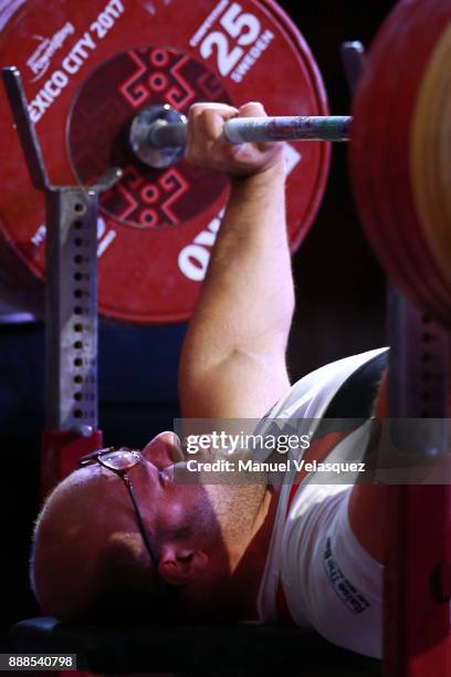 Seyedhamed Solhipouravanji of Iran competes during the Men's Upt to 88Kg Group B Category as part of the World Para Powerlifting Championship Mexico...