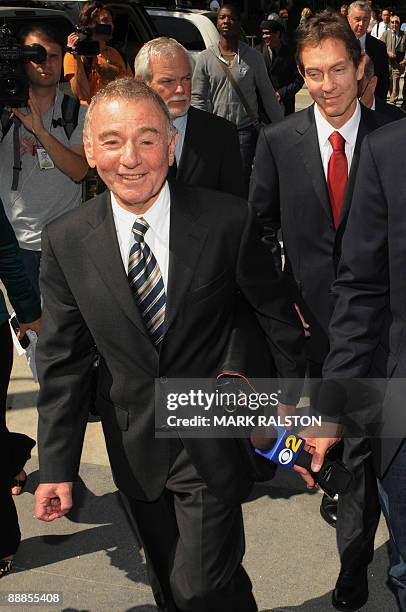 Attorney's John Branca and Howard Weitzman leave leave after they were appointed co-administrators of Michael Jackson's estate, outside of the...