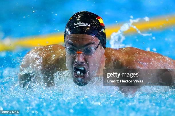 Jose Maria Alcaraz of Spain competes in men's 100 m Butterfly S9 during day 5 of the Para Swimming World Championship Mexico City 2017 at Francisco...