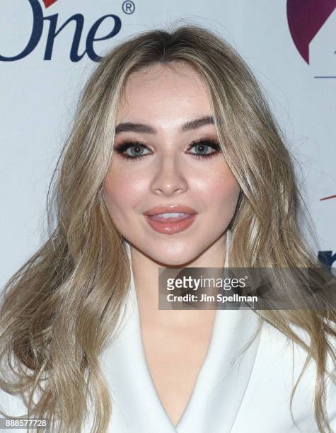 Singer Sabrina Carpenter attends the Z100's iHeartRadio Jingle Ball 2017 at Madison Square Garden on December 8, 2017 in New York City.