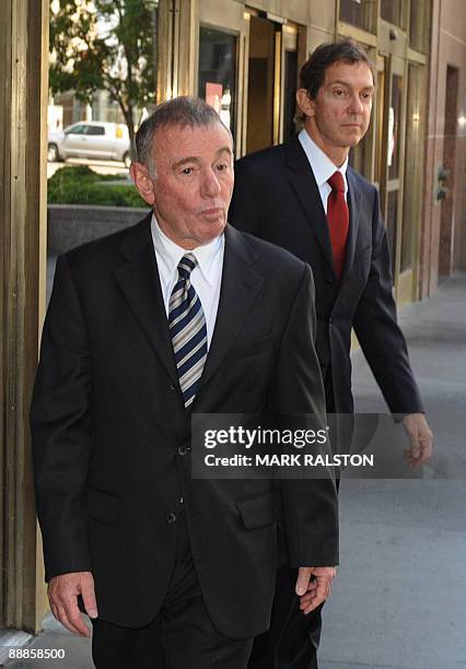 Attorney's John Branca and Howard Weitzman leave after they were appointed co-administrators of Michael Jackson's estate, outside of the Superior...