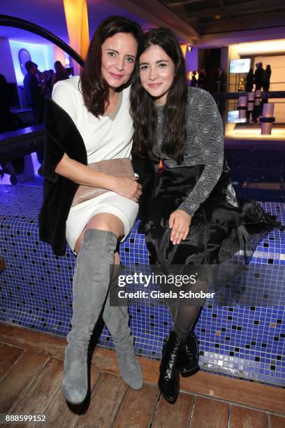 Elisabeth Lanz and Helen Woigk during the ARD advent dinner hosted by the program director of the tv station Erstes Deutsches Fernsehen at Hotel...