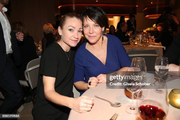 Lisa Maria Potthoff and Janina Hartwig during the ARD advent dinner hosted by the program director of the tv station Erstes Deutsches Fernsehen at...