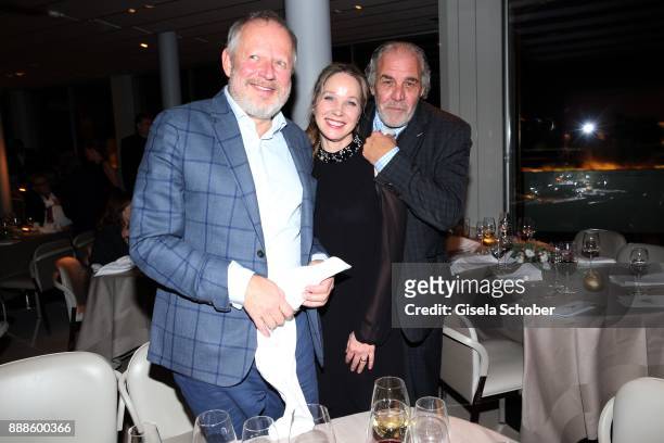 Axel Milberg, Ann-Kathrin Kramer and Christian Kohlund during the ARD advent dinner hosted by the program director of the tv station Erstes Deutsches...