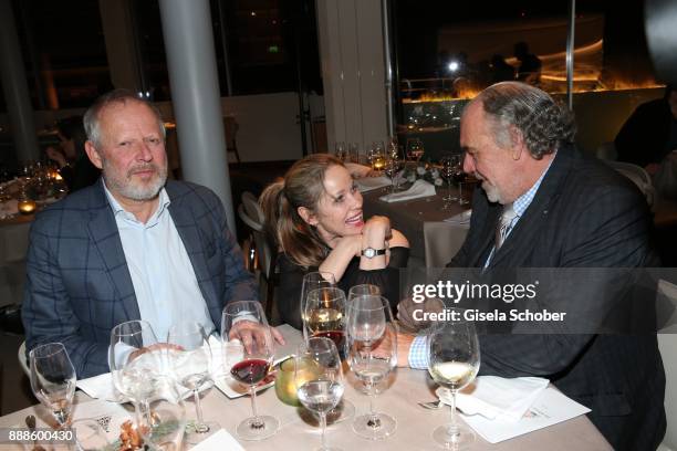 Axel Milberg, Ann-Kathrin Kramer and Christian Kohlund during the ARD advent dinner hosted by the program director of the tv station Erstes Deutsches...