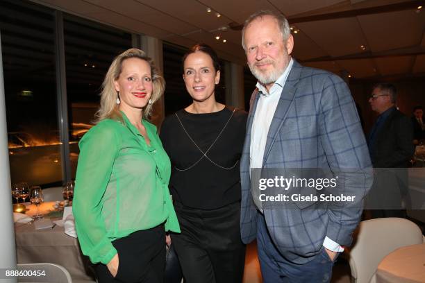 Anna Schudt, Claudia Michelsen and Axel Milberg during the ARD advent dinner hosted by the program director of the tv station Erstes Deutsches...