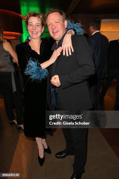 Margarita Broich and Justus von Dohnanyi during the ARD advent dinner hosted by the program director of the tv station Erstes Deutsches Fernsehen at...