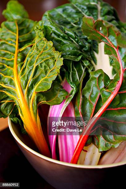 rainbow chard - chard stock pictures, royalty-free photos & images