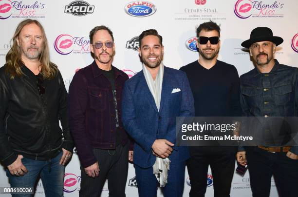 Rhonda's Kiss CEO Kyle Stefanski and Jerry Cantrell, Scott Shriner, Franky Perez and Dave Kushner of Hellcat Saints attend the 2017 Rhonda's Kiss...