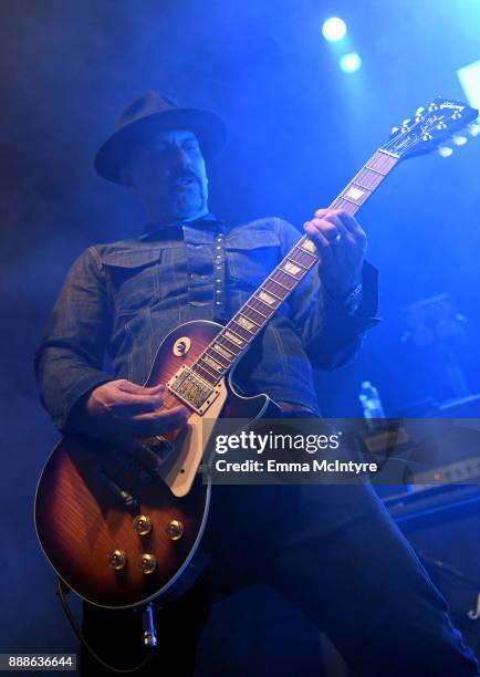 Dave Kushner of The Hellcat Saints performs onstage during the 2017 Rhonda's Kiss Benefit Concert at Hollywood Palladium on December 8, 2017 in Los...