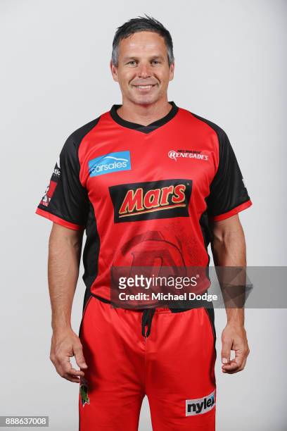 Brad Hodge during the Melbourne Renegades BBL headshots session on December 9, 2017 in Melbourne, Australia.