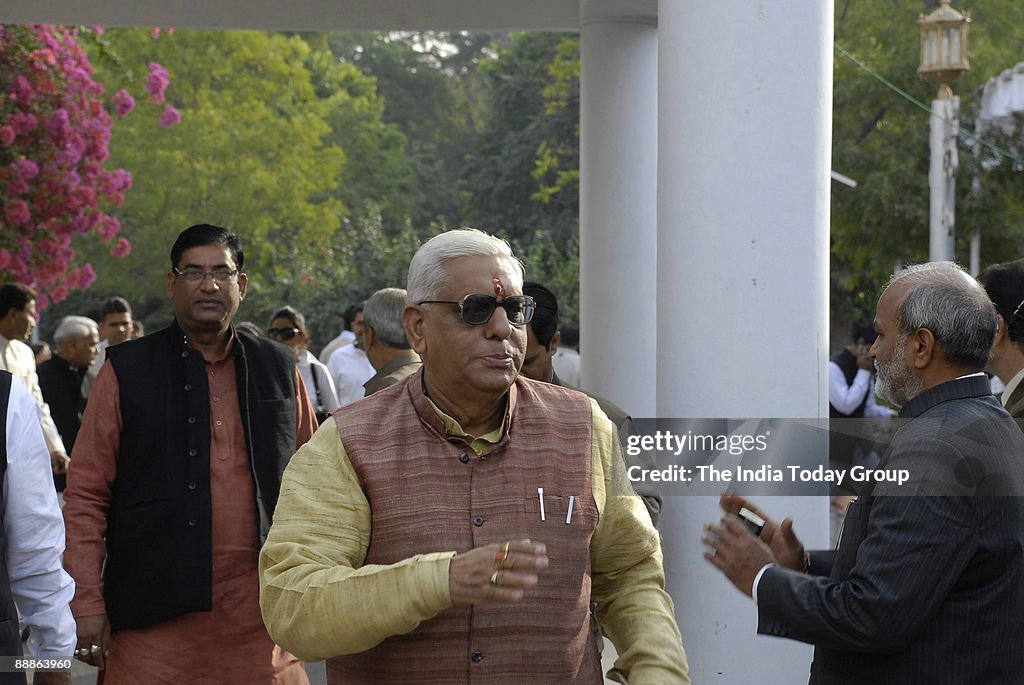 Brijkishore Sharma, Minister of State for Transport, Sanskrit Education, Language and Linguistic Minorities in Rajasthan State Government at Jaipur in Rajasthan, India ( BK Sharma, Brij Kishore Sharma )