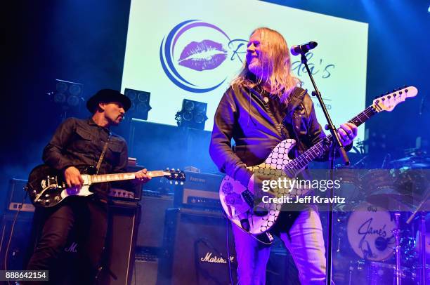 Dave Kushner and Jerry Cantrell of The Hellcat Saints perform onstage during the 2017 Rhonda's Kiss Benefit Concert at Hollywood Palladium on...