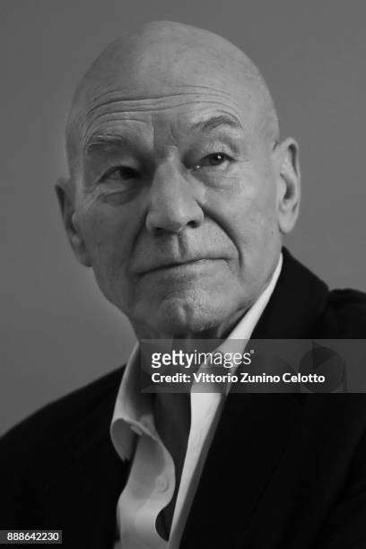 Sir Patrick Stewart poses during a portrait session on day three of the 14th annual Dubai International Film Festival held at the Madinat Jumeriah...