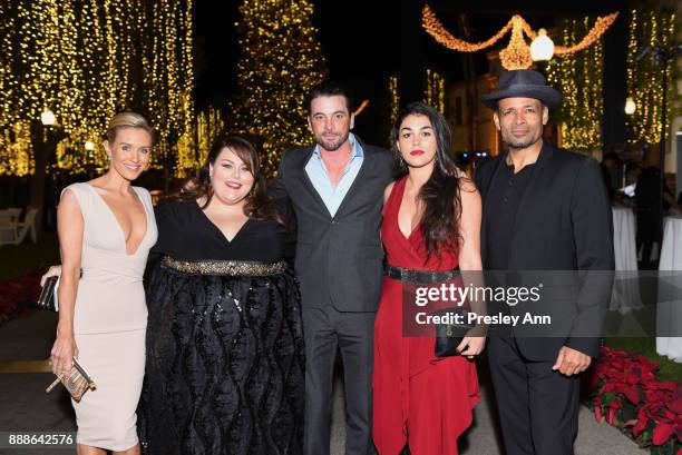 Nicky Whelan, Chrissy Metz, Skeet Ulrich, Natacha Karam and Mario Van Peebles attend Hollywood Foreign Press Association hosts Annual Holiday Party...