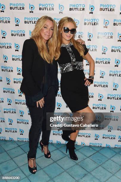 Anna Rothschild and Paris Hilton attend Rosario Dawson Hosts The Launch Of Photo Butler At Art Basel With Anna Rothschild And Claudine De Niro at...