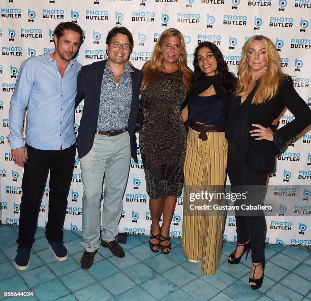 Prince Lorenzo Borghese, Founder & Chief Butler of Photo Butler, Andy Goldfarb, Claudine Deniro, Rosario Dawson, and Anna Rothschild attend Rosario...