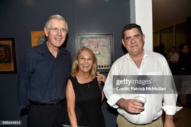 Werner Brooke, Diane Brooke and Terry Riley attend the Marcelo Bonevardi / The Miami Rail Celebration at Miami Design District on December 8, 2017 in...