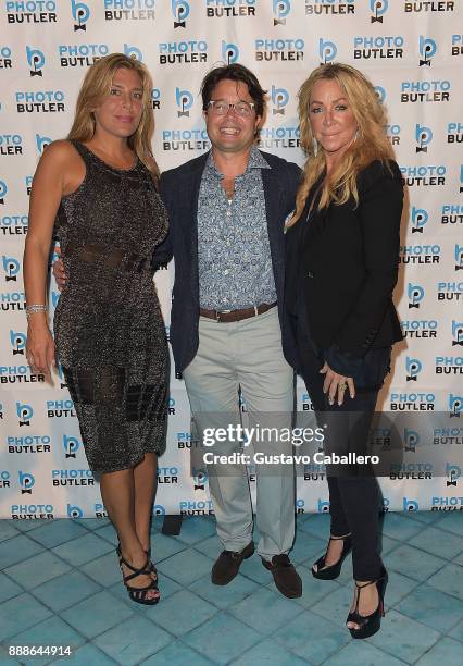 Claudine Deniro, Founder & Chief Butler of Photo Butler, Andy Goldfarb, and Anna Rothschild attend Rosario Dawson Hosts The Launch Of Photo Butler At...