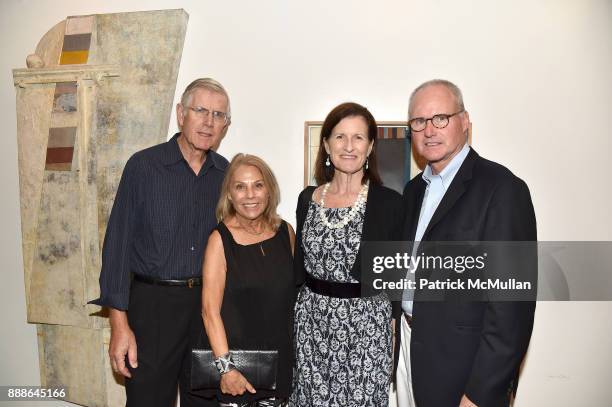 Werner Brooke, Diane Brooke, Anne Bodnar and Jim Bodnar attend the Marcelo Bonevardi / The Miami Rail Celebration at Miami Design District on...