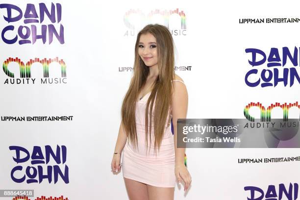 Dani Cohn at her Single Release Party for #FixYourHeart on December 8, 2017 in Burbank, California.
