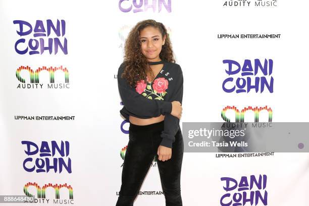 Jasmine Duran at Dani Cohn's Single Release Party for #FixYourHeart on December 8, 2017 in Burbank, California.