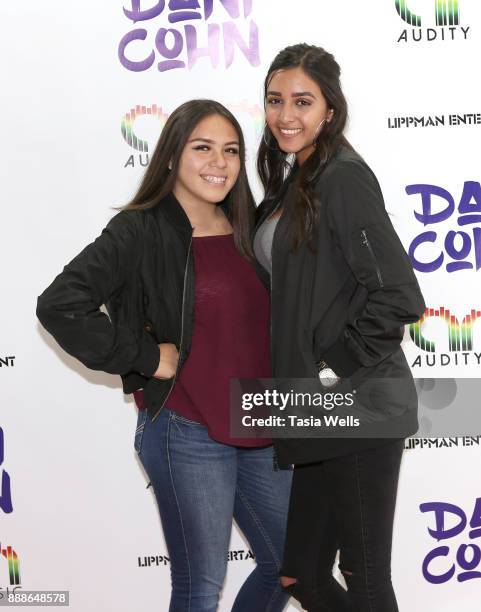 Jazmin Lopez and Vanessa Ramirez at Dani Cohn's Single Release Party for #FixYourHeart on December 8, 2017 in Burbank, California.