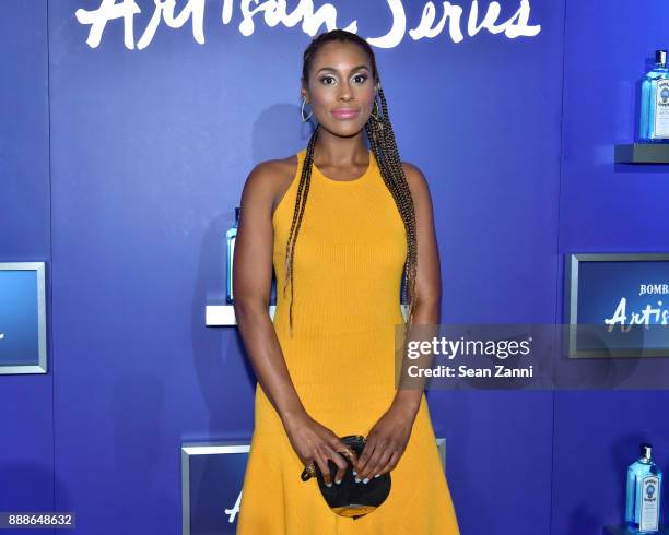 Issa Rae attends the 8th Annual Bombay Sapphire Artisan Series Finale Hosted By Issa Rae at Villa Casa Casuarina on December 8, 2017 in Miami Beach,...