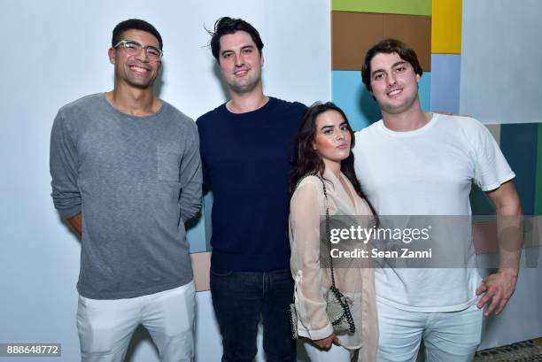 Miles Brawer, Parker Calvert, Cheyanne Anea and Clayton Calvert attends the 8th Annual Bombay Sapphire Artisan Series Finale Hosted By Issa Rae at...