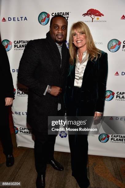 DeVyne Stephens and Laura Turner Seydel attend the 2017 Captain Planet Foundation Gala at InterContinental Hotel Buckhead Atlanta on December 8, 2017...