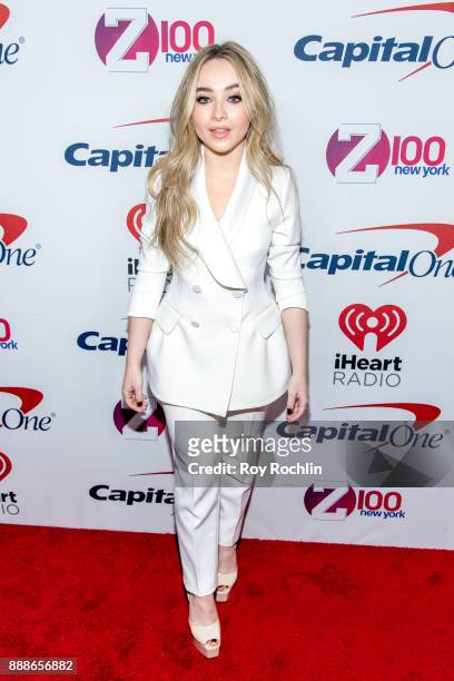 Sabrina Carpenter attends Z100's iHeartRadio Jingle Ball 2017 at Madison Square Garden on December 8, 2017 in New York City.