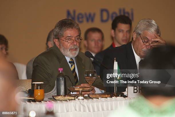 View of the third India-Brazil-South Africa summit dialogue forum in New Delhi, India on connectivity through transport