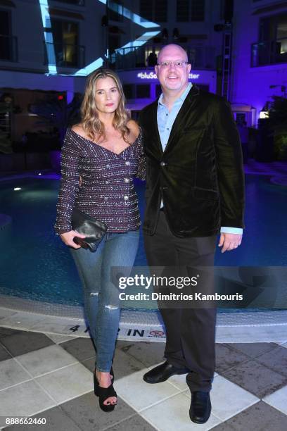 Susan Kilkenny and Robert Price attend the Maxim December Miami Issue Party Presented by blu on December 8, 2017 in Miami Beach, Florida.