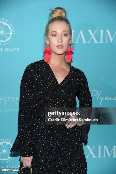 Vesta Lugg attends the Maxim December Miami Issue Party Presented by blu on December 8, 2017 in Miami Beach, Florida.