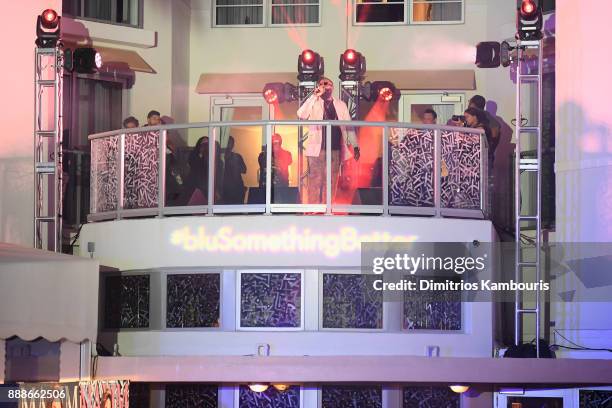 Rick Ross performing on stage during the Maxim December Miami Issue Party Presented by blu on December 8, 2017 in Miami Beach, Florida.