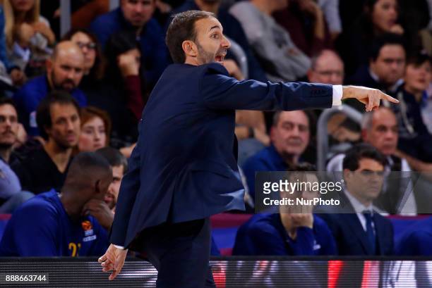 Sito Alonso during the match between FC Barcelona v Fenerbahce corresponding to the week 11 of the basketball Euroleague, in Barcelona, on December...