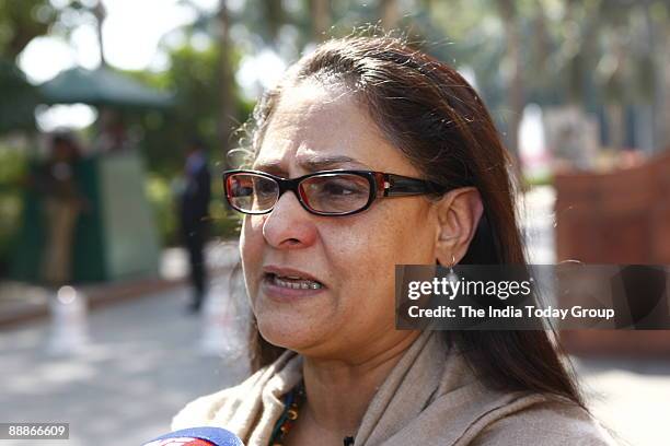 Jaya Bachchan, Samajwadi Pary MP at Parliament House in New Delhi, India