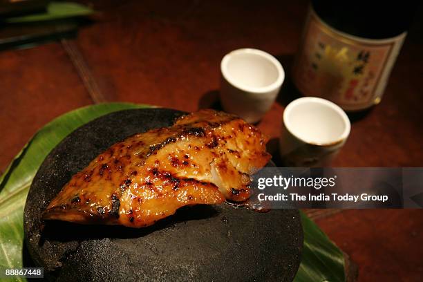 View of Stone Black Cod food at MGF Mall in Saket, New Delhi, India