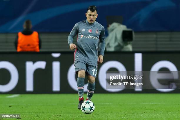During the UEFA Champions League group G match between RB Leipzig and Besiktas at Red Bull Arena on December 06, 2017 in Leipzig, Germany.