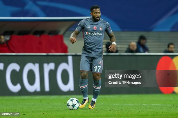 Jeremain Lens of Besiktas controls the ball during the UEFA Champions League group G soccer match between RB Leipzig and Besiktas at the Leipzig...