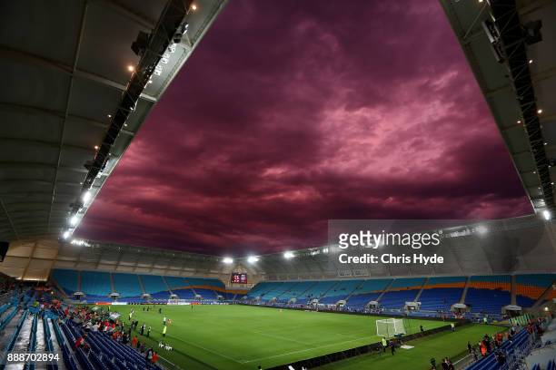 General view after the round 10 A-League match between the Brisbane Roar and the Wellington Phoenix at Cbus Super Stadium on December 9, 2017 in Gold...