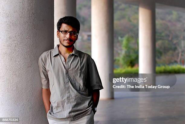 Umesh Kulkarni, Filmmaker at his Residence in Mumbai, Maharashtra, India.