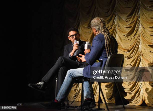 Sam Esmail attends Film Independent at LACMA presents an evening with Sam Esmail at Bing Theater At LACMA on December 8, 2017 in Los Angeles,...