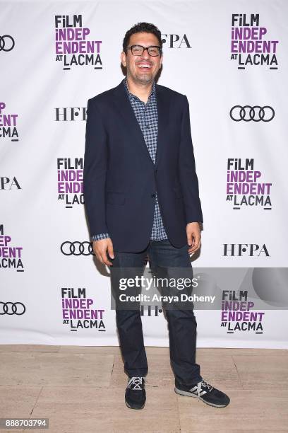 Sam Esmail attends Film Independent at LACMA presents an evening with Sam Esmail at Bing Theater At LACMA on December 8, 2017 in Los Angeles,...