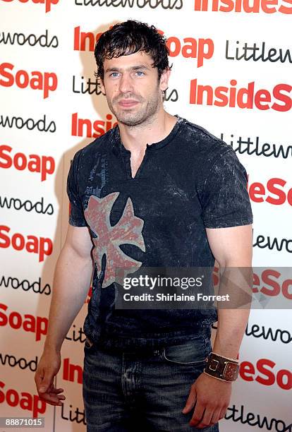 Kelvin Fletcher of Emmerdale attends the Inside Soap Awards Launch Party at Great John Street hotel on July 6, 2009 in Manchester, England.