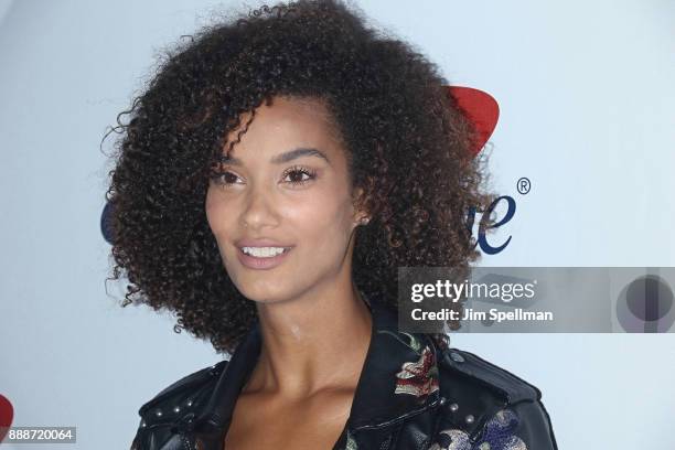 Model Dana Tyne attends the Z100's iHeartRadio Jingle Ball 2017 at Madison Square Garden on December 8, 2017 in New York City.