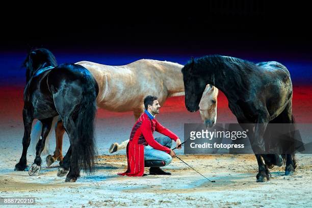 Santi Serra attends during CSI Casas Novas Horse Jumping Competition on December 8, 2017 in A Coruna, Spain.