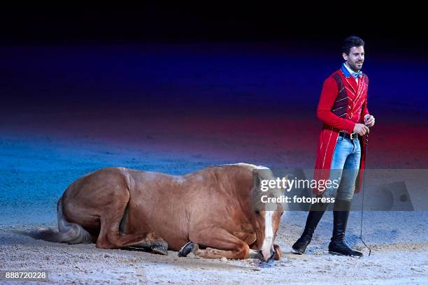 Santi Serra attends during CSI Casas Novas Horse Jumping Competition on December 8, 2017 in A Coruna, Spain.