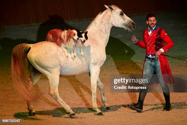 Santi Serra attends during CSI Casas Novas Horse Jumping Competition on December 8, 2017 in A Coruna, Spain.