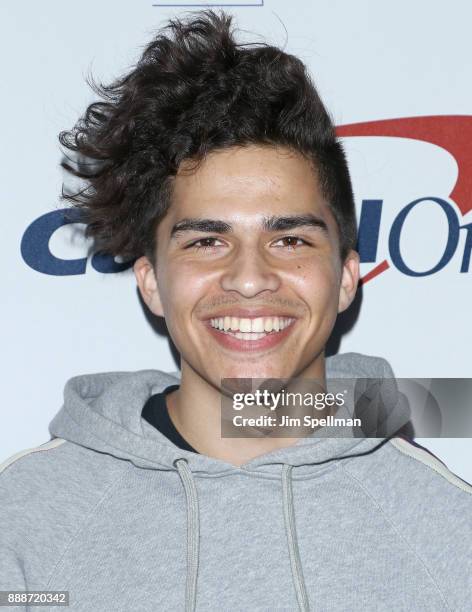 Singer Alex Aiono attends the Z100's iHeartRadio Jingle Ball 2017 at Madison Square Garden on December 8, 2017 in New York City.